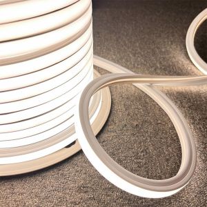 Buy cheap Natural White Neon Flex 4000K DC 48V 16x16mm Flat Shape Vertical Bending IP65 Waterproof LED Neon Flex from wholesalers