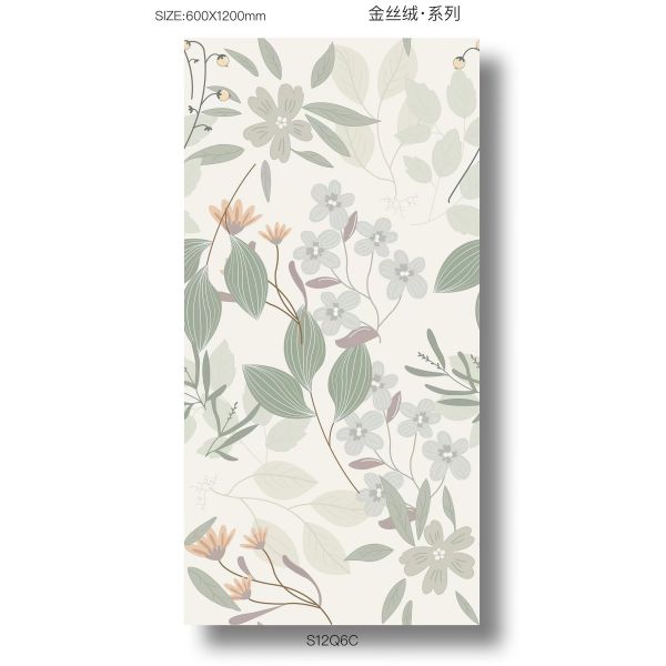 24x48 Vintage Glazed Porcelain Tile for Indoor Walls and Dining Rooms