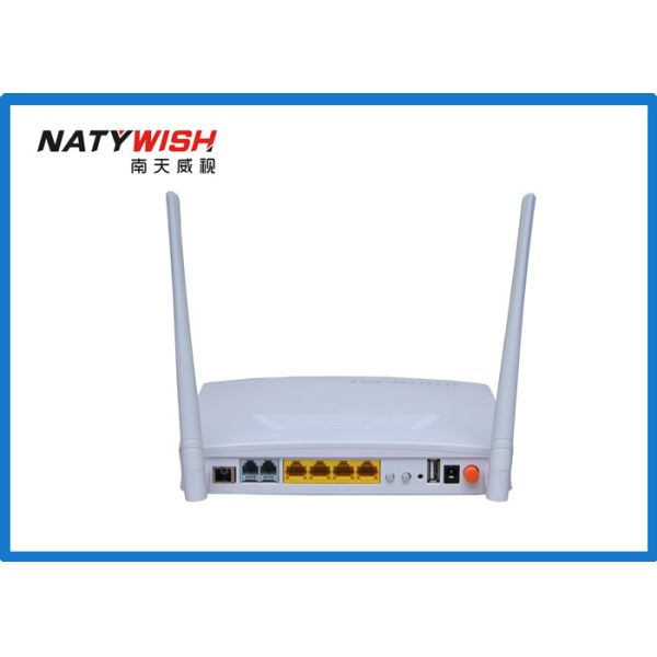 Buy cheap 600MHZ CPU GPON Wireless Router Plug And Play 4 * 1000M Ethernet 2 * FXS Ports from wholesalers