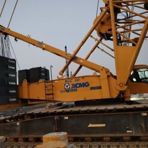 Buy cheap 96m Max Luffing Jib Length 350T Crawler Mounted Crane With 8500N.M Max Torque And 298kW Engine Power from wholesalers