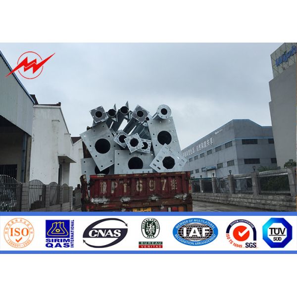 Quality 80m High Mast Tower Light Conical High Mast Lighting Columns for sale