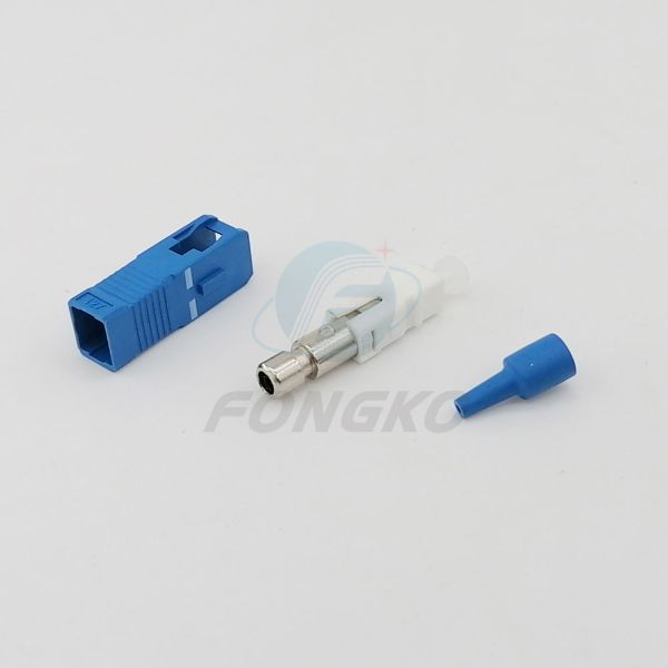 ODM SC UPC Fiber Optic Connector SM Simplex Parts 0.9mm cable