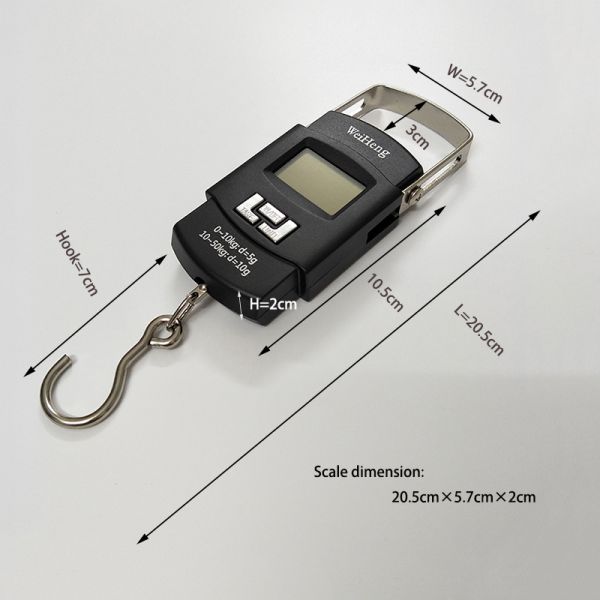 10G Division Weiheng A08 Portable Electronic Scale with kg lb oz Jin Single-point Type Health Scale Metal Bonding Point