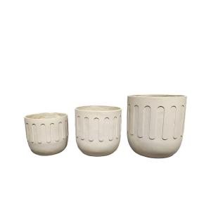 Striking Modern Fiber Clay Planter with Drainage Frost Resistant