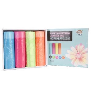 Certificate ok compost HDPE Kitchen Disposable Drawstring Garbage Bags Clear