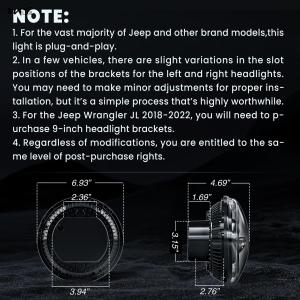 Buy cheap Experience the Latest Technology 7 Inch LED Headlights with Starry DRL and Turn Signal from wholesalers