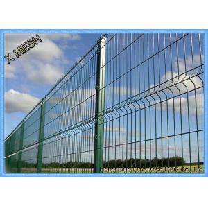 Buy cheap 10 Gauge Triangle Curved Metal Fence 3D Wire Mesh Fence Black PVC Coated SGS Approved from wholesalers