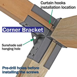 Buy cheap Easily Assembled 3-way 5-Way Corner Bracket for Outdoors Patio Pergola/Gazebo Kit Hardware from wholesalers