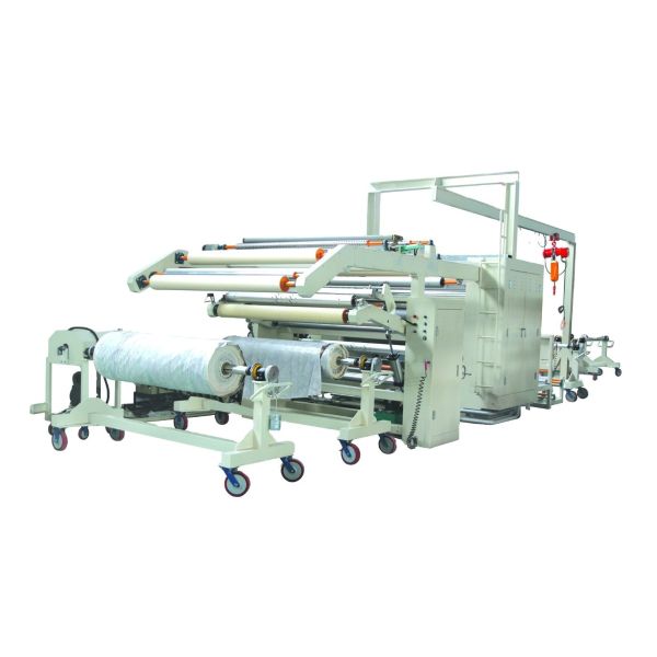 Quality 60kw GAOQI PUR Textile Hot Melt Glue Laminating Machine Cloth Making Machines for sale
