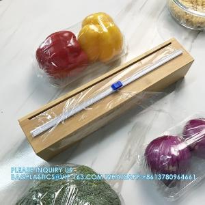 Buy cheap Refillable Pla Wrap Dispenser PVC Cling film Professional BPA Free Plastic Wrap Reusable Dispenser Slide Cutter from wholesalers