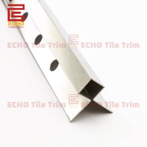 Buy cheap Mirror Silver Stainless Steel Square Edge Tile Trim from wholesalers