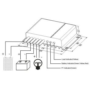 FT-SDN-40W Solar Power Controller Built In LED Driver High Efficiency