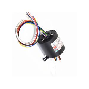 Compact Through Hole Slip Ring Rotating Speed 1000rpm For Power / Signal