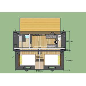 Buy cheap Stable Folding Container House With Sturdy Steel Frame / Sandwich Panel from wholesalers