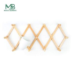 Buy cheap Installation Type Wall Mounted Accordion Style Bamboo Coat Rack with 13 Hooks CE / EU Certified from wholesalers