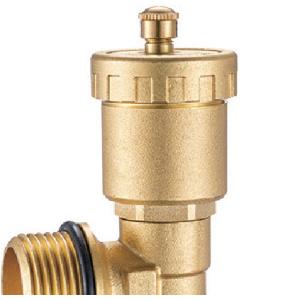 Supply End Piece Male Threaded For Hot Forged Manifold With Automatic Air-Vent