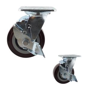 Buy cheap Polyurethane 506LBS Side Lock Swivel Wheels With Ball Bearing from wholesalers