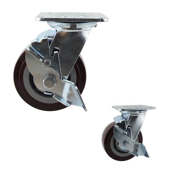 Buy cheap Polyurethane 506LBS Side Lock Swivel Wheels With Ball Bearing from wholesalers