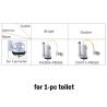 Buy cheap Flush Valve Dual Flush Double Cable Control With Chrome Plated Push Button For 1 PC Toilet Dual Flush From Xiamen China from wholesalers
