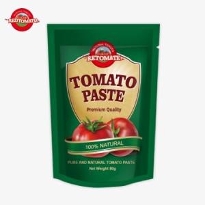 Buy cheap 80g Stand-Up Pouch Containing Double-Concentrated Tomato Paste With Purity Levels Ranging From 30% To 100% from wholesalers