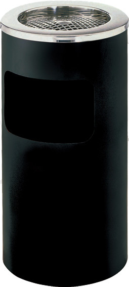 Quality Large Side Opening Rustproof Metal Waste Bin With Ashtray for sale