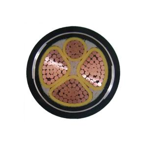 Dc 3 Phase 4 Wire Copper Underground Multicore Power Cable PVC Jacket