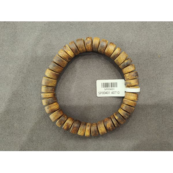 Buy cheap Smooth Texture Wood Bead Bracelet with Diamond Gemstone from wholesalers