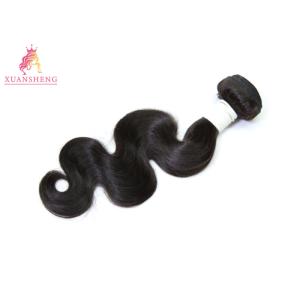 Buy cheap 10A Grade Body Wave Bundle Peruvian Human Hair Natural Color No Chemical from wholesalers