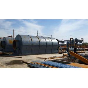 Buy cheap Automatic feeding and vacuum discharging waste tyre/ plastic pyrolysis to fuel oil machine from wholesalers