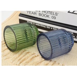 Purple Blue Empty Customized Services Candle Glass Jar for Candles