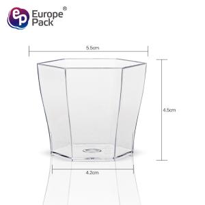 Buy cheap New style high quality transparent disposable plastic 60ml hexagon cup from wholesalers