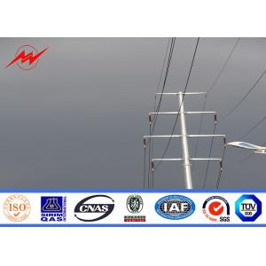 Buy cheap Medium Voltage Electrical Power Pole , Customized Electric Steel Utility Pole from wholesalers