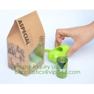 custom size 100% biodegradable EN13432 compostable trash bags from China factory