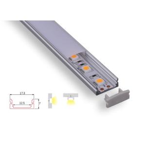 Buy cheap Customized Aluminium Channel Profiles , Slim 7mm Flex Led Strip Diffuser from wholesalers