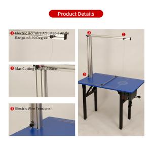 Table Styrofoam Hot Wire Cutting Machine For Foam EPS