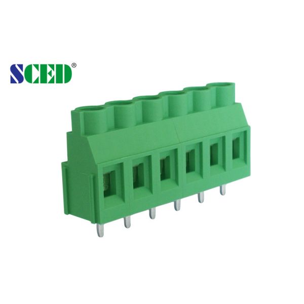 Buy cheap Brass 7.62mm Pitch PCB Screw Terminal Block M3 300V 30A PA66 UL94-V0 Class from wholesalers