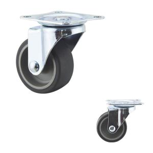 Buy cheap Swivel Rubber Light Duty Casters 66lbs Single Wheel Capacity from wholesalers