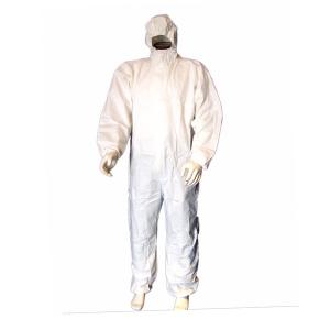 Buy cheap Industrial Microporous Disposable Protective Coveralls With White Elastic Cuff from wholesalers