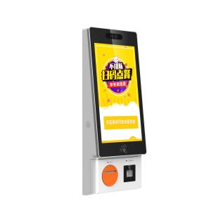 27 Inch Credit Card Payment Self Service Ordering Kiosk with QR Scanner Receipt