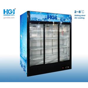 Buy cheap C5H10 3 Door Upright Showcase Cooler 1000L from wholesalers