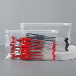 Buy cheap Zipper Plastic Pencil Bags Transparent Customized Printing Available from wholesalers