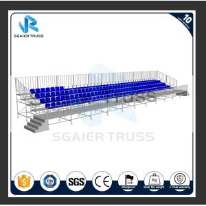 Buy cheap Movable Anti Uv Steel Grandstand 240mm Plastic Bleacher Seats Custom Length from wholesalers