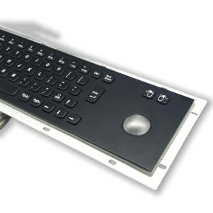 Buy cheap Stainless Steel Mechanical Industrial PC Keyboard With Trackball Maintenance Free from wholesalers