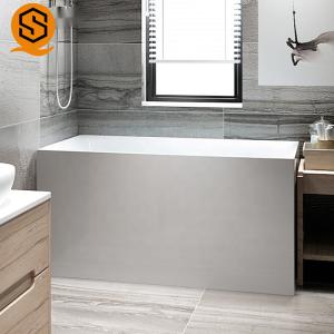Buy cheap Acrylic Solid Stone Freestanding Tub Seamless Joint White Matte 170CM from wholesalers