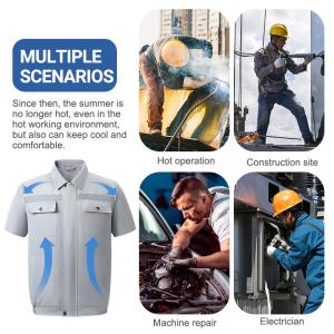 Buy cheap 6-6.5 Hours Charging Time Reflective Fan Cooling Vest Less Than 30dB Noise from wholesalers