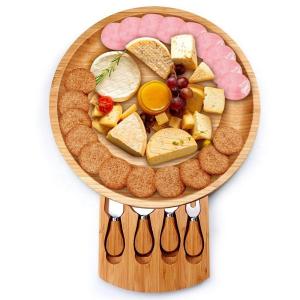 Buy cheap Bamboo Cheese Board Set Drawer Cheese Board Cutting Board from wholesalers