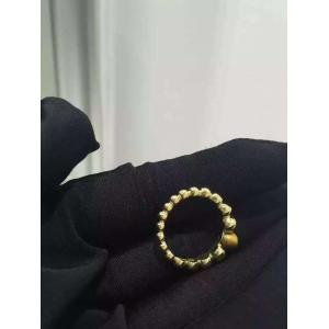 Buy cheap Real Gold Ring Van Cleef & Arpels Perlée Variation Ring with Tiger's Eye Stone from wholesalers