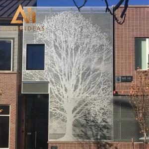 Buy cheap Aluminium perforated panel tree design from wholesalers