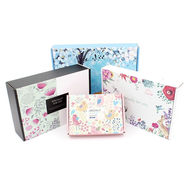 Recyclable Embossed 200g C2S Corrugated Paper Box