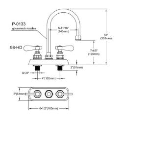 Buy cheap Single Lever Pull Down 9800-P3 203mm Copper Kitchen Faucet from wholesalers